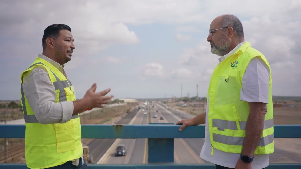 Chantier de triplement de l'autoroute de Casablanca