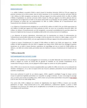 CP indicateurs trimestriels T2 2020
