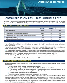 Communiqué Résultats Annuels 2020