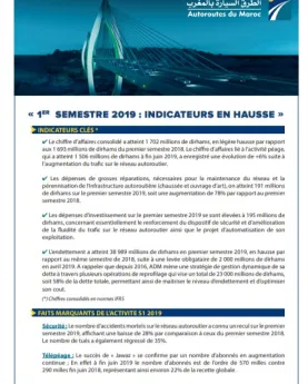 Indicateurs Trimestriels T2 2019
